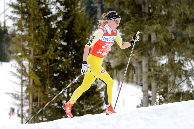 Astrid Øyre Slind på vei mot 2. plass i Kaiser Maximilian Lauf og Ski Classics renn nr. 6 i 2015/2016-sesongen. Foto: Rauschendorfer/NordicFocus. Astrid Øyre Slind på vei mot 2. plass i Kaiser Maximilian Lauf og Ski Classics renn nr. 6 i 2015/2016-sesongen. Foto: Rauschendorfer/NordicFocus.