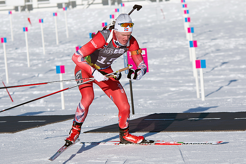 Sivert Guttorm Bakken på vei mot sølv på sprinten under Ungdoms-OL i Lillehammer. Foto: Vegar S. Hansen / Lillehammer 2016. Sivert Guttorm Bakken på vei mot sølv på sprinten under Ungdoms-OL i Lillehammer. Foto: Vegar S. Hansen / Lillehammer 2016.