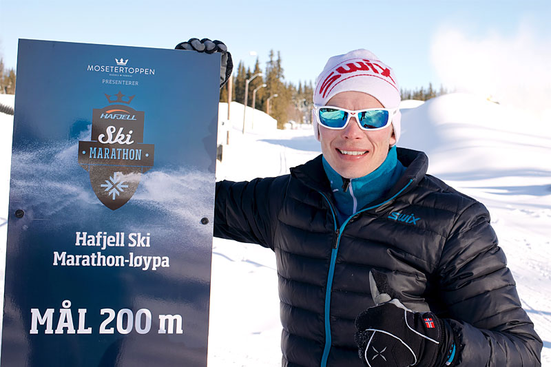 Espen Harald Bjerke og Hafjell Ski Marathon ruller i gang en heftig påmeldingskonkurranse til vinterens renn. Foto: Morten Nordlie. Espen Harald Bjerke og Hafjell Ski Marathon ruller i gang en heftig påmeldingskonkurranse til vinterens renn. Foto: Morten Nordlie.