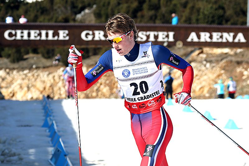 Thomas Bucher-Johannessen på vei mot sjetteplass på 10 km klassisk under Junior-VM i Rasnov 2016. Foto: Erik Borg. Thomas Bucher-Johannessen på vei mot sjetteplass på 10 km klassisk under Junior-VM i Rasnov 2016. Foto: Erik Borg.