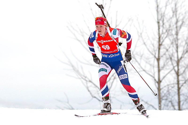 Marte Olsbu ble nummer 16 på VM-sprinten i Oslo 2016. Langrennstiden var tredje best. Foto. NordicFocus. Marte Olsbu ble nummer 16 på VM-sprinten i Oslo 2016. Langrennstiden var tredje best. Foto. NordicFocus.
