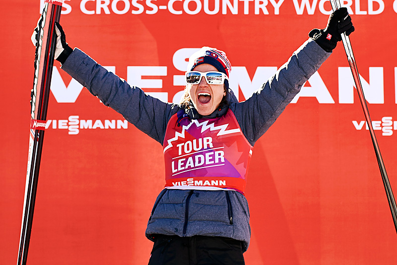 Heidi Weng ble nummer to på 7. etappe med 10 km fristil i Canmore og økte sin sammenlagtledelse i Ski Tour Canada 2016 før siste etappe. Foto: Felgenhauer/NordicFocus. Heidi Weng ble nummer to på 7. etappe med 10 km fristil i Canmore og økte sin sammenlagtledelse i Ski Tour Canada 2016 før siste etappe. Foto: Felgenhauer/NordicFocus.