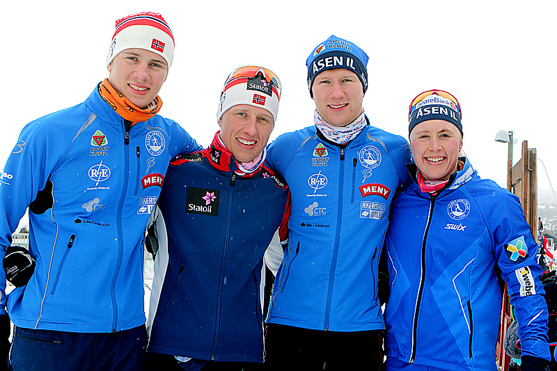 Fire søsken Haga fra Øvre Romerike stiller i NM på Beitostølen 2016. Fra venstre: Anders, Magne, Håvard og Ragnhild. Foto: Erik Borg. Fire søsken Haga fra Øvre Romerike stiller i NM på Beitostølen 2016. Fra venstre: Anders, Magne, Håvard og Ragnhild. Foto: Erik Borg.