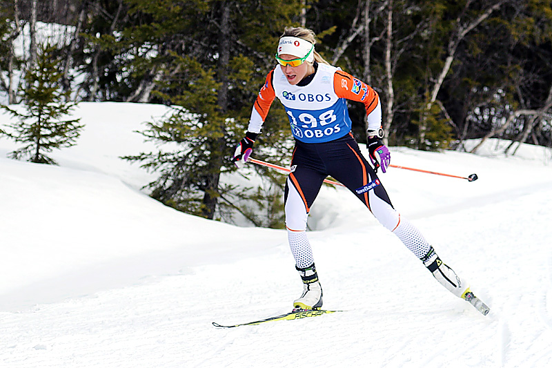 Therese Johaug underveis i 5-kilometeren med fri teknikk under NM på Beitostølen 2016. Det endte med gull. Foto: Erik Borg. Therese Johaug underveis i 5-kilometeren med fri teknikk under NM på Beitostølen 2016. Det endte med gull. Foto: Erik Borg.