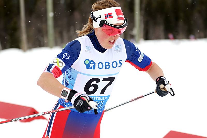 Kari Øyre Slind på ute på 3-mila under NM på Beitostølen 2016, der hun endte på fjerdeplass. Foto: Erik Borg. Kari Øyre Slind på ute på 3-mila under NM på Beitostølen 2016, der hun endte på fjerdeplass. Foto: Erik Borg.