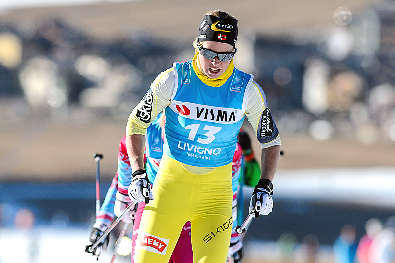 Astrid Øyre Slind underveis på lagtempoen som åpner Ski Classics i Livigno 2015. Foto: Rauschendorfer/NordicFocus. Astrid Øyre Slind underveis på lagtempoen som åpner Ski Classics i Livigno 2015. Foto: Rauschendorfer/NordicFocus.