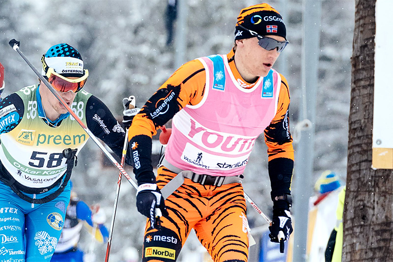 Stian Hoelgaard underveis i Vasaloppet 2016. Han spurtet til slutt inn på 2.-plass. Foto: Magnust Östh/Visma Ski Classics. Stian Hoelgaard underveis i Vasaloppet 2016. Han spurtet til slutt inn på 2.-plass. Foto: Magnust Östh/Visma Ski Classics.