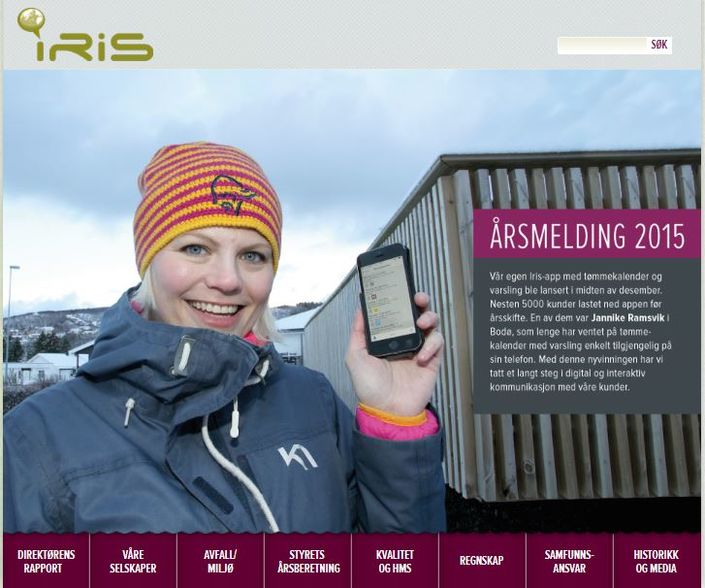 Iris årsmelding 2015 Iris årsmelding 2015