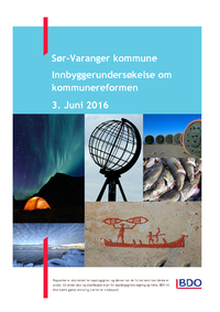 Forsiden fra innbyggerundersøkelsen Sør-Varanger 2016