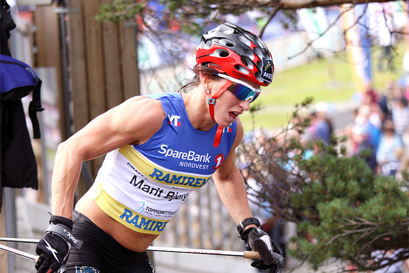 Marit Bjørgen er en løper som er flink til å presse seg hardt, her er hun i Toppidrettsveka. Foto: Geir Nilsen/Langrenn.com. Marit Bjørgen er en løper som er flink til å presse seg hardt, her er hun i Toppidrettsveka. Foto: Geir Nilsen/Langrenn.com.