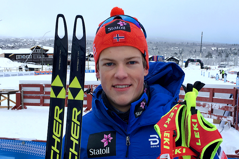 Johannes Høsflot Klæbo gikk helt til topps i herrenes sprint under sesongåpningen på Beitostølen 2016. Foto: Geir Nilsen/Langrenn.com. Johannes Høsflot Klæbo gikk helt til topps i herrenes sprint under sesongåpningen på Beitostølen 2016. Foto: Geir Nilsen/Langrenn.com.