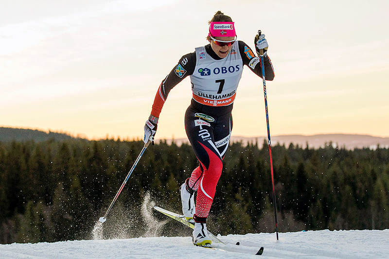 Maiken Caspersen Falla er beste norske så langt i minitouren som avrunder verdenscupsesongen. Foto: Modica/NordicFocus. Maiken Caspersen Falla er beste norske så langt i minitouren som avrunder verdenscupsesongen. Foto: Modica/NordicFocus.