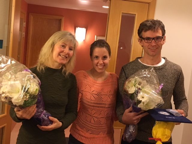 Diplom fra Norges Livredningsselskap utdelt Anny Annie Aronsen og Geir Johansen - her med Marthe Herstad Diplom fra Norges Livredningsselskap utdelt Anny Annie Aronsen og Geir Johansen - her med Marthe Herstad