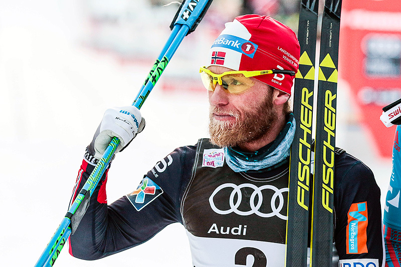 Martin Johnsrud Sundby gikk til topps på 6. etappe av Tour de Ski 2016-2017, den 15 kilometer lange fellesstart i klassisk stil i Val di Fiemme. Foto: Modica/NordicFocus. Martin Johnsrud Sundby gikk til topps på 6. etappe av Tour de Ski 2016-2017, den 15 kilometer lange fellesstart i klassisk stil i Val di Fiemme. Foto: Modica/NordicFocus.