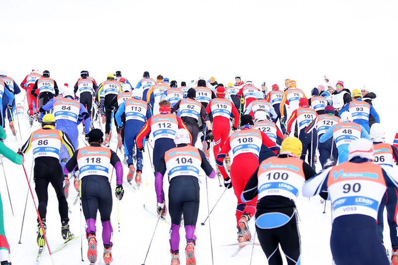 Fellesstart er et av mange fine og spennende oppgjør i NM på Ski, men det gjelder å ha riktig spenningsnivå i kroppen. Foto: Geir Nilsen/Langrenn.com. Fellesstart er et av mange fine og spennende oppgjør i NM på Ski, men det gjelder å ha riktig spenningsnivå i kroppen. Foto: Geir Nilsen/Langrenn.com.