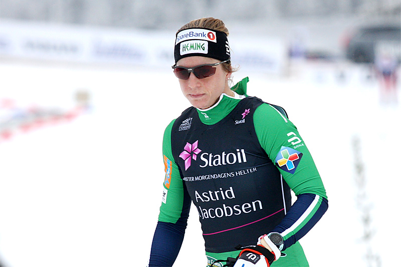 Astrid Uhrenholdt Jacobsen gikk inn til 4. plass på 10 km klassisk under Lygna-NM 2017. Foto: Geir Nilsen/Langrenn.com. Astrid Uhrenholdt Jacobsen gikk inn til 4. plass på 10 km klassisk under Lygna-NM 2017. Foto: Geir Nilsen/Langrenn.com.
