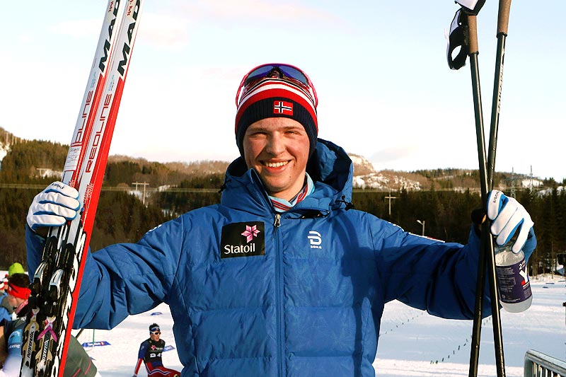 Jon Rolf Skamo Hope vant 20-kilometeren i fri teknikk under Junior-NM i Harstad 2017. Foto: Erik Borg. Jon Rolf Skamo Hope vant 20-kilometeren i fri teknikk under Junior-NM i Harstad 2017. Foto: Erik Borg.