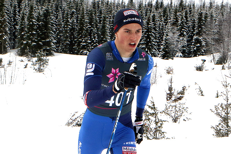 Håvard Moseby på vei mot gull i klasse Menn 18 år på 10 kilometer klassisk under Junior-NM i Harstad 2017. Foto: Erik Borg. Håvard Moseby på vei mot gull i klasse Menn 18 år på 10 kilometer klassisk under Junior-NM i Harstad 2017. Foto: Erik Borg.