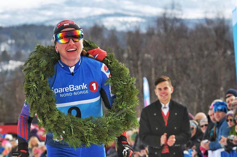 Justyna Kowalczyk sikret seieren i Reidstadløpet 2017, som også inngår i Visma Ski Classics, med solid margin. Foto: Magnus Östh. Justyna Kowalczyk sikret seieren i Reidstadløpet 2017, som også inngår i Visma Ski Classics, med solid margin. Foto: Magnus Östh.