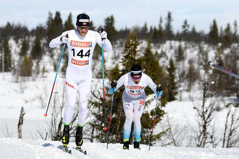 Martin Johnsrud Sundby trøkker på på sin vei mot et fullstendig overlegent NM-gull på Gålå 2017. Foto: Erik Borg. Martin Johnsrud Sundby trøkker på på sin vei mot et fullstendig overlegent NM-gull på Gålå 2017. Foto: Erik Borg.