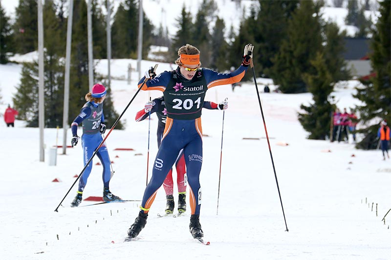 Ansgar Evensen avgjorde norgescupfinalen i klasse menn 18 år 2017 på Gålå til sin fordel. Foto: Erik Borg. Ansgar Evensen avgjorde norgescupfinalen i klasse menn 18 år 2017 på Gålå til sin fordel. Foto: Erik Borg.