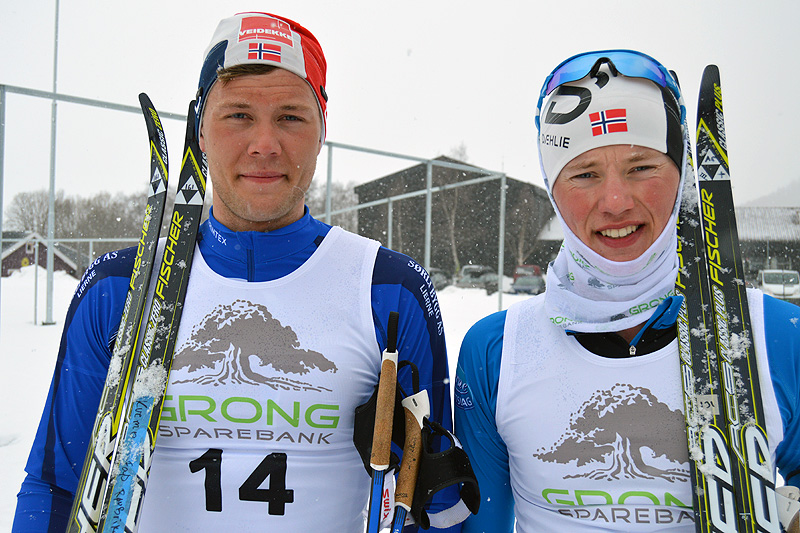 Ole Jørgen Bruvoll (til venstre) vant Gunnarfjellrennet 2017 foran klubbkamerat og juniorløper Anton Elvseth. Foto: Karl Audun Fagerli. Ole Jørgen Bruvoll (til venstre) vant Gunnarfjellrennet 2017 foran klubbkamerat og juniorløper Anton Elvseth. Foto: Karl Audun Fagerli.