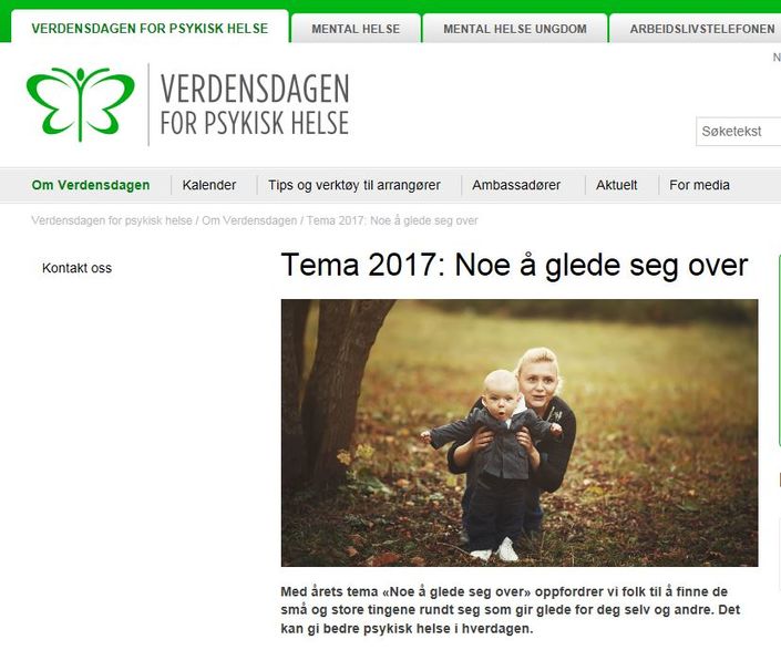 Verdensdagen for psykisk helse Verdensdagen for psykisk helse