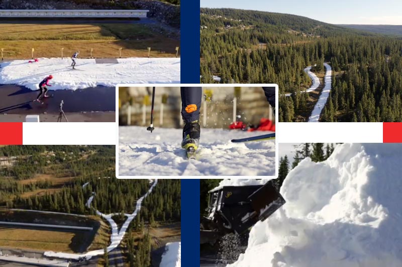 Vinter og snø i skiløypene hos Sjusjøen Skisenter og Natrudstilen allerede nå tidlig i oktober 2017. Bildecollage basert på film fra Mono Media. Fotomontasje: Langrenn.com. Vinter og snø i skiløypene hos Sjusjøen Skisenter og Natrudstilen allerede nå tidlig i oktober 2017. Bildecollage basert på film fra Mono Media. Fotomontasje: Langrenn.com.