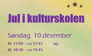 Jul i kulturskolen, ingress