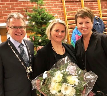 Hærland skole 50 år, Erik Unaas, Ida Røyse Bye og Linda Buer