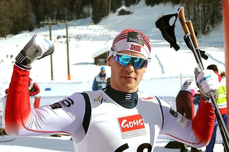 Mattis Stenshagen ble verdensmester på 15 km klassisk under U23-VM i sveitsiske Goms 2018. Foto: Erik Borg. Mattis Stenshagen ble verdensmester på 15 km klassisk under U23-VM i sveitsiske Goms 2018. Foto: Erik Borg.