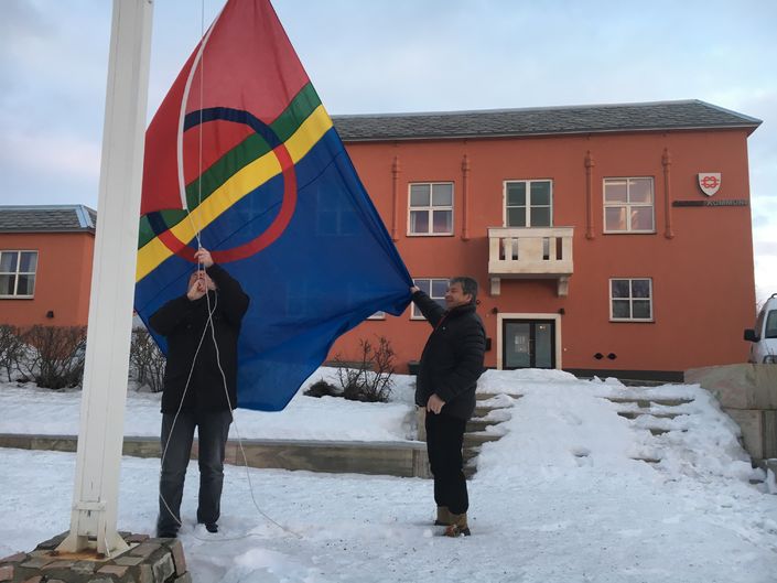 Samisk flagg heising 2018