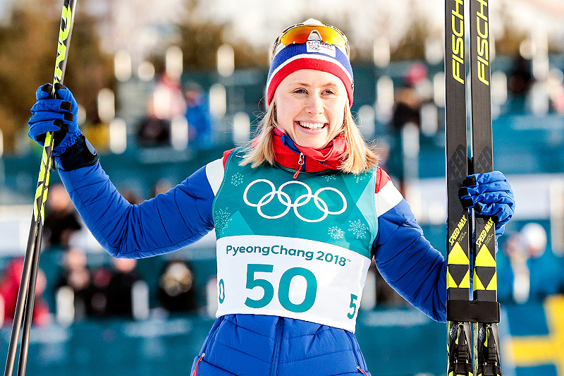 Ragnhild Haga ble olympisk mester på 10 km fri teknikk under OL Pyeongchang 2018. Foto: Modica/NordicFocus. Ragnhild Haga ble olympisk mester på 10 km fri teknikk under OL Pyeongchang 2018. Foto: Modica/NordicFocus.