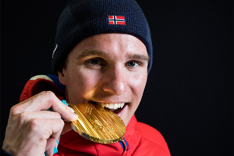 Didrik Tønseth inngikk i det norske gullaget under OLs herrestafett i Pyeongchang og Sør-Korea 2018. Foto: Modica/NordicFocus. Didrik Tønseth inngikk i det norske gullaget under OLs herrestafett i Pyeongchang og Sør-Korea 2018. Foto: Modica/NordicFocus.