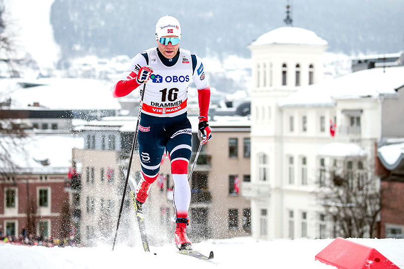 Eirik Brandsdal under verdenscupsprinten i Drammen 2018, der han til slutt endte på 2.-plass. Foto: Thibaut/NordicFocus. Eirik Brandsdal under verdenscupsprinten i Drammen 2018, der han til slutt endte på 2.-plass. Foto: Thibaut/NordicFocus.