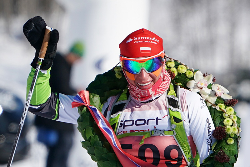 Justyna Kowalczyk inn til seier i Birken - Birkebeinerrennet 2018. Foto: Magnus Östh / Visma Ski Classics. Justyna Kowalczyk inn til seier i Birken - Birkebeinerrennet 2018. Foto: Magnus Östh / Visma Ski Classics.