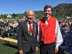 Olav Hafstad og Knut Arild Hareide