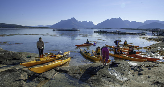 Kajakkpadling basecamp Salten