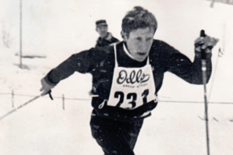 Fra boka Oddvar Brå - Et skiløperliv, av Thor Gotaas: Ivar Formo i junior-NM på Frognersetra i 1969. Fra boka Oddvar Brå - Et skiløperliv, av Thor Gotaas: Ivar Formo i junior-NM på Frognersetra i 1969.