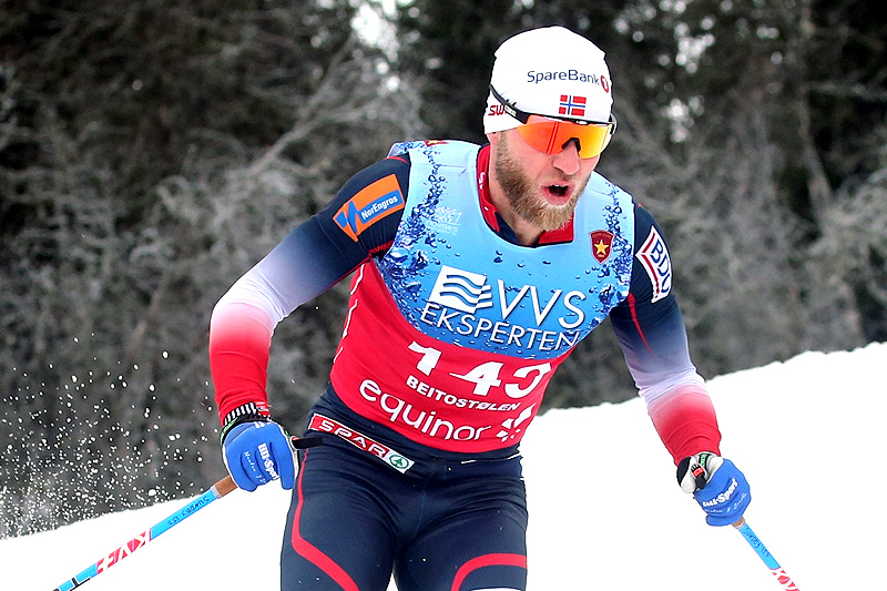 Martin Johnsrud Sundby på vei mot 3.-plass i 15 km fri under sesongåpningen på Beitostølen 2018. Foto: Erik Borg. Martin Johnsrud Sundby på vei mot 3.-plass i 15 km fri under sesongåpningen på Beitostølen 2018. Foto: Erik Borg.