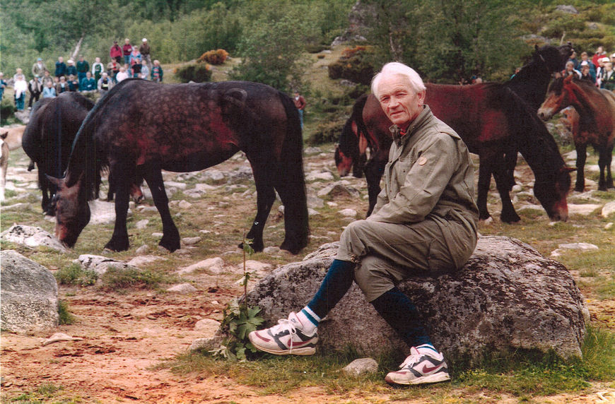 Arve Rolstad i Prinsehamna i Sikkilsdalen - en plass han likte seg godt.