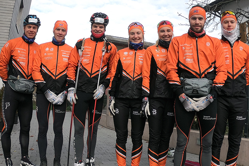 Fra venstre: Thomas Gjestrumbakken, Magnus Bleken, Vinjar Skogsholm, Karoline Øren, Martine Korslund, Simen Nordli og Kjetil Tyrom. Foto: Team Parkettpartner. Fra venstre: Thomas Gjestrumbakken, Magnus Bleken, Vinjar Skogsholm, Karoline Øren, Martine Korslund, Simen Nordli og Kjetil Tyrom. Foto: Team Parkettpartner.