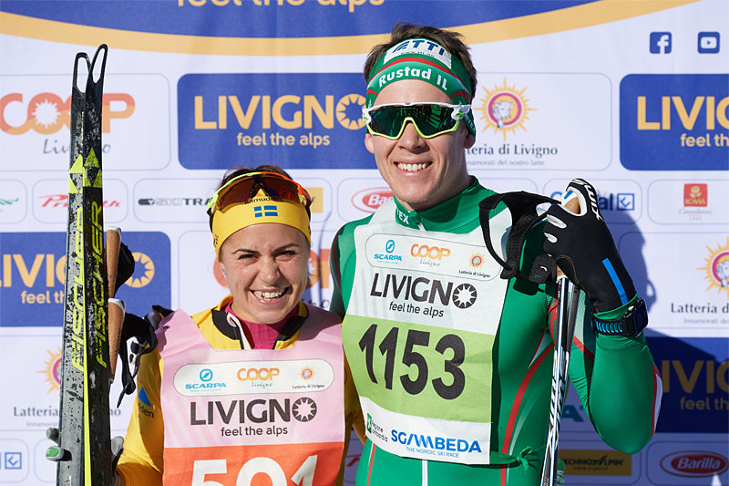 Anna Haag og Anders Gløersen tok hver sin seier i La Sgambeda 2018. Foto: Rauschendorfer/NordicFocus. Anna Haag og Anders Gløersen tok hver sin seier i La Sgambeda 2018. Foto: Rauschendorfer/NordicFocus.