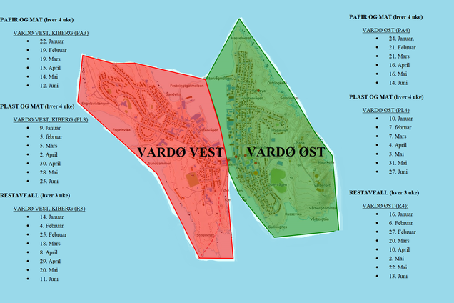 Tømmekalender Vardø kommune