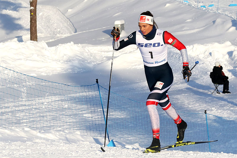 Kristine Stavås Skistad under sprinten i Junior-VM 2019 i Lahti, hvor det endte med V-gull for løperen fra Konnerud. Foto: Erik Borg. Kristine Stavås Skistad under sprinten i Junior-VM 2019 i Lahti, hvor det endte med V-gull for løperen fra Konnerud. Foto: Erik Borg.