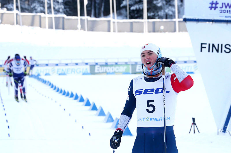Håvard Moseby inn til sølv på 30 km fellesstart i klassisk stil under Junior-VM i Lahti 2019. Foto: Erik Borg. Håvard Moseby inn til sølv på 30 km fellesstart i klassisk stil under Junior-VM i Lahti 2019. Foto: Erik Borg.