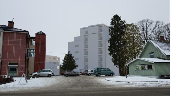 Perspektiv Nordre Mysen fra Kulturtorget