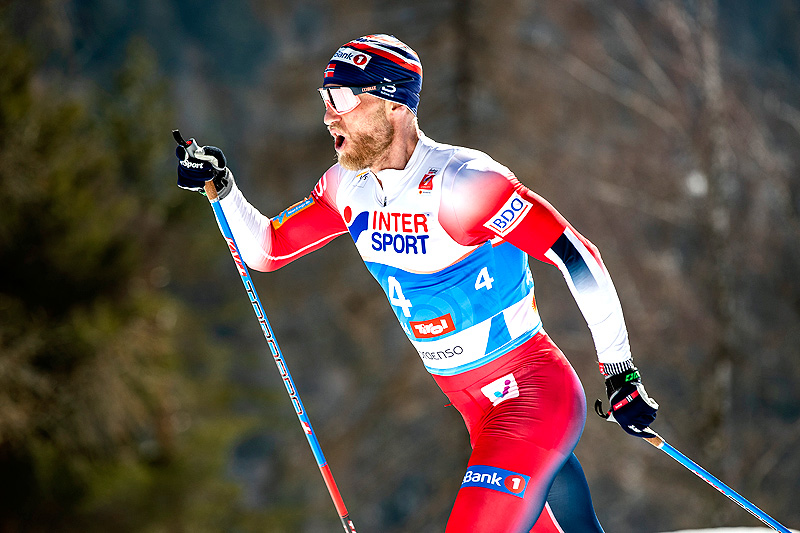 Martin Johnsrud Sundby på vei mot bronse i skiathlon under VM i Seefeld 2019. Foto: Modica/NordicFocus. Martin Johnsrud Sundby på vei mot bronse i skiathlon under VM i Seefeld 2019. Foto: Modica/NordicFocus.