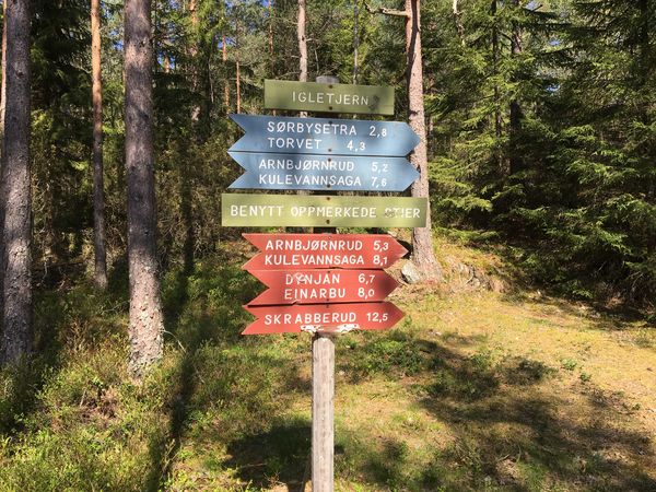 Skilt i Trømborgfjella