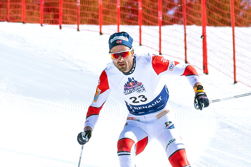 Hans Christer Holund var best i Janteloppet 2019 ved Hafjell Mosetertoppen. Foto: Daniel Tengs/Red Bull. Hans Christer Holund var best i Janteloppet 2019 ved Hafjell Mosetertoppen. Foto: Daniel Tengs/Red Bull.